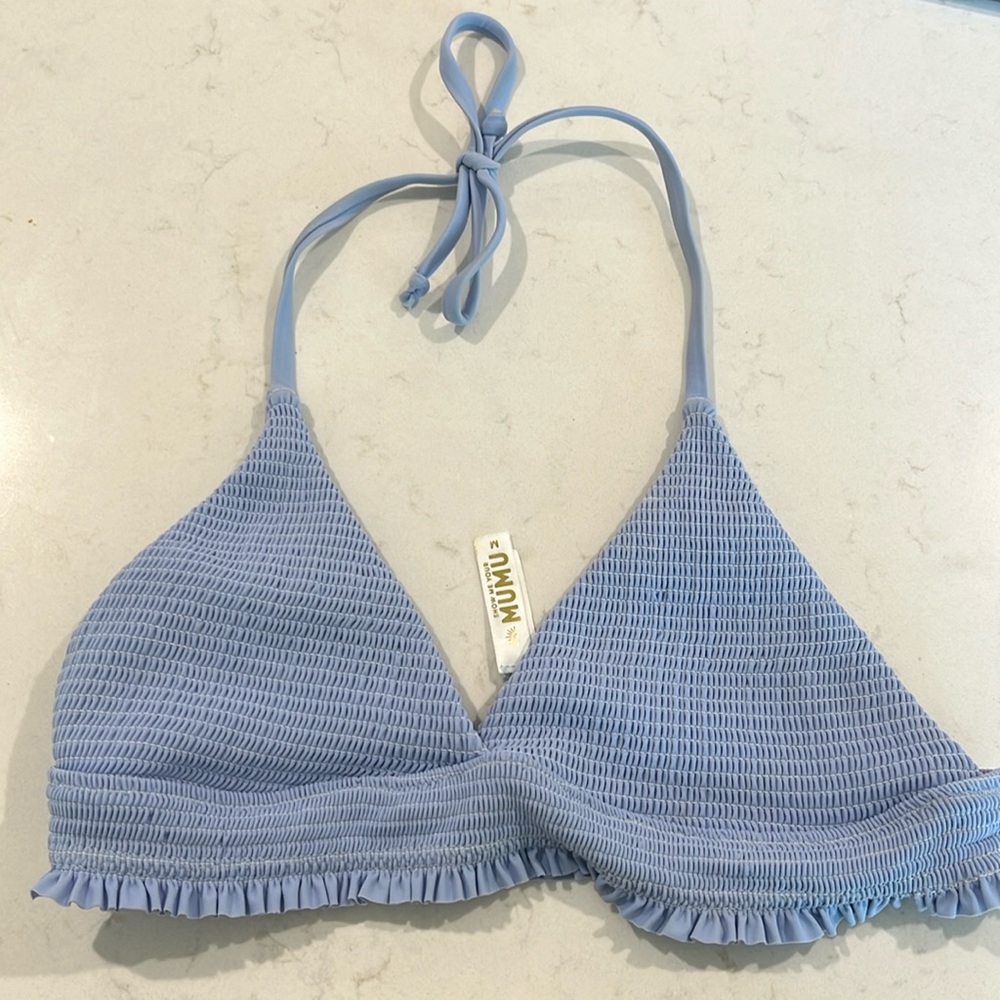 Show me your Mumu scrunch bikini top